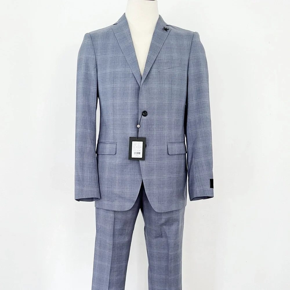 New John Varvatos Light Blue Suit 42L/35L